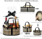 4 Set Baskets for Gifts Empty, Woven Bamboo gift baskets empty - Image 2