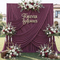 20ft x 12ft Burgundy Backdrop Curtains for Parties, Wrinkle Free 4 Panels Photo Backdrop Drapes Back Drop Cloth for Wedding Birthday Photography Background Decor by CO-AVE