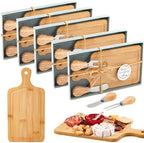 Ziliny 5 Sets Baby Shower Prizes Mini Charcuterie Board, Bamboo Color by Ziliny