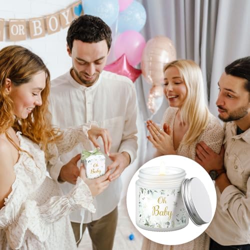Conelist 6 Sets Baby Shower Prizes Scented Candles Party Favors, Eucalyptus - Image 6