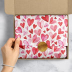 Jillson & Roberts Printed Unfolded Gift Tissue 20" x 30", Folded Hearts, 240 Sheets - Image 4