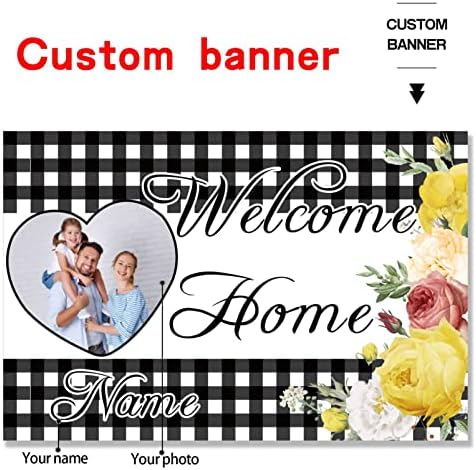 Custom Sunflower Welcome Home Banner - Military Homecoming Yard Sign (6x9ft) - Image 2