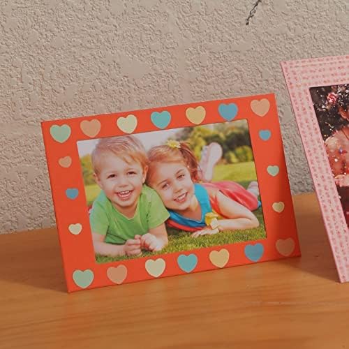 200 Pack Standing Paper Picture Frames 4x6,Cardboard Photo Frame with Easel,Paper Photo Frame Cards,Gallery Frames Bulk For Back to School Teacher Appreciation Wedding Birthday Classroom Craft DIY,Rainbow - Image 5