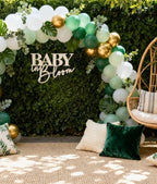 Baby In Bloom Wooden Signs Floral Gender Reveal Backdrop Party Photo Props - Image 6