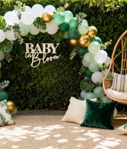 Baby In Bloom Wooden Signs Floral Gender Reveal Backdrop Party Photo Props - Image 6