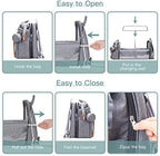 ISMGN Diaper Bag Backpack with Changing Station, Baby Bag for Mom, Grey - Image 5