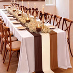 9 Pcs Brown Party Decorations Table Runner, Rustic Table Runner - Image 6
