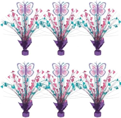 Exquisite Butterfly Spray Centerpieces 6 Pack, 18 Inch Table Decor by Exquisite