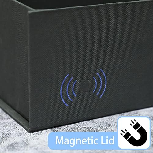 5 Pack 13.5x10x4" Black Magnetic Gift Boxes Bulk with Ribbon&Cards&Filler - Image 2