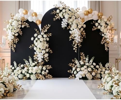 6,6.6,7.2FT Arch Backdrop Stand and Cover Set (Black) - Image 6