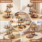 Emfogo Wooden Cupcake Stand for 50 Cupcakes, 3 Tier Dessert Tower Stands, Cup Cake Display for Party Afternoon Tea Wedding Graduation, Large Tiered Tray for Cake Cookie Food (1 Pack) - Image 7