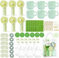 6 Set Green Summer Baby Shower Prizes for Game Winners Gifts With Mug, Fans by Qonmpcvu
