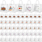 Canchiing 50 Pcs End of Year Teacher Clear Gift Bags with Handles by Unknown