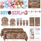 Cocomigo Boots or Bows Gender Reveal Decorations,Serves for 25 - Image 2
