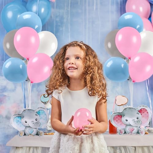 12 Sets Baby Shower Balloon Stand Kit for Table Pink Blue Gender Reveal with Balloon Baby Shower Centerpiece Decor for Baby Gender Reveal Decor Party Supplies - Image 6
