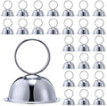 MorningRo 24 Pcs Table Number Stands, Metal Place Card Holders, Silver by MorningRo