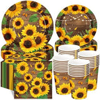 Ziliny Sunflower Party Decorations, Paper Plates Napkins Cups Serve 50 by Ziliny