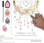 11x14 Dreamcatcher Fingerprint Poster Baby Shower Guestbook Alternative - Image 4