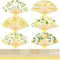 Roowest 36 Pcs Lemon Folding Hand Fans Bulk, Bridal Shower Party Favors by Roowest