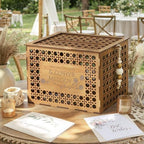 Personalized Wooden Card Box for Wedding, Bridal Shower, Engagement Party by OurWarm