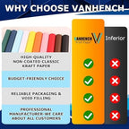 Vanhench 24" x 210' Brown Solid Color Wrapping Paper, Art Kraft Paper for Bouquet Flower Crafts, Packing, Poster, Bulletin Board, Floor Covering & Table Runner - Image 2