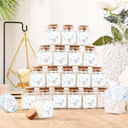 Reallnaive 24 Sets Bear Baby Shower Candle Favors for Guests Including 1.5 oz Unscented Jar Candles with Thank Tags and Return Gift Bags for Boy Girl Baby Shower Neutral Gender Reveal Party (Blue) - Image 4