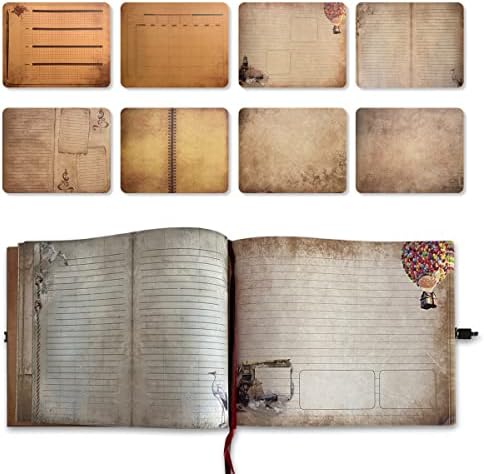 Adventure Book Scrapbook Travel Diary Photo Book with Embossed Letter Cover - Large DIY Handmade Memory Photo Album for Anniversary, Wedding, Baby Shower, Graduation(Darkolivegreen) - Image 4