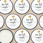 Custom Candles, Personalized Candles Gold Heart, Bulk Candles, Candle Favors, Candle Wedding Favors (Set of 10) (Black Tin), 9508825-09 - Image 4