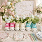 12 PCS Wild Flower Sneaker Baby Centerpieces for Tables, Baby Shower Decor - Image 2
