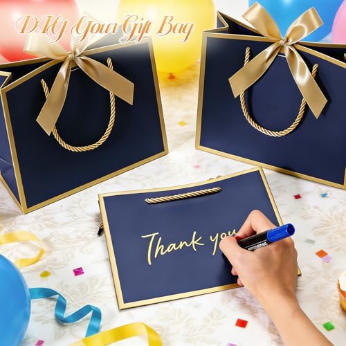 DOYIDE 50 Pcs Thank You Gift Bags with Tissue Paper & Handles, 9x7x3.1inch - Image 3