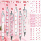 96 Pcs Pink Bow Baby Shower Favors for Guest 24 Set Bow Coquette Notebook and Pen with Keychain & Gift Bag, Girls Pink Party Supplies Bridal Shower Gender Reveal Gifts Birthday Party Decorations - Image 2