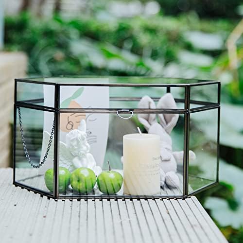 Hanna Roberts Card and Gift Holder Glass Cards Box for Weddings, Birthdays, Graduations, Baby and Bridal Showers (Black, Full Opening) - Image 7