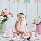 Dandat 350 Pcs Baby Shower Set, Butterfly, Purple - Image 5