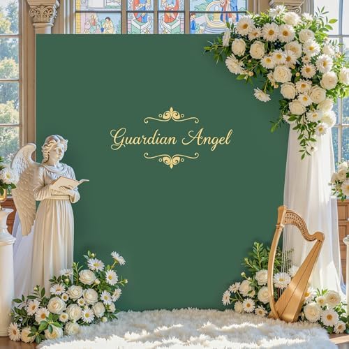 Hunter Green Square Arch Backdrop Cover 6.6x6.6FT, Double-Sided Stretchy Spandex Fabric Fits Square Arch Backdrop Stand, Green Background Backdrop for Wedding Baby Shower Birthday Party Decoration - Image 3