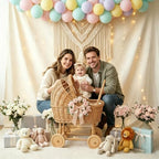 Vintage Wicker Stroller-Style Flower Basket with Wheels, for Wedding Party - Image 5