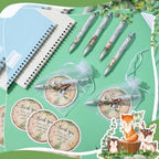 50 Sets Baby Shower Favors for Guests(White Green, Woodland Animal) - Image 3