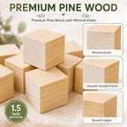 103 Pcs Baby Shower Games Sign Kit, Wooden Blocks to Decorate - Image 3
