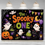 Cartoon Music Ghost Halloween Festival Party Background 8x6 FT by Unknown