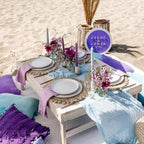 Sioloc 10 Pack Dusty Blue Cheesecloth Table Runner 120'' x 35'',Spring Easter Decor Soft Gauze Boho Wedding Table Decor for 10ft Table Birthday Party,Baby Shower, Bridal Shower, Home & Event Decor - Image 2