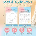 Woodamore Baby Gender Reveal Games For Guests - Fun Baby Bingo For Boy Or Girl Shower Games, Gender Reveal Decorations, Mommy Or Daddy, Old Wives Tales Gender Reveal Party Game (Pack of 2) - Image 3