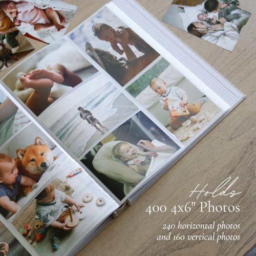 Baby Photo Albums 4x6 Pictures & Custom 2025 Year Linen Baby Scrapbook - Image 3