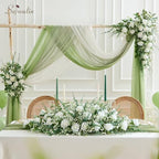 Serwalin 120 Pcs Mixed Eucalyptus Greenery Stems, White Roses, Babys Breath - Image 3