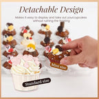 Bundle of 8 Packs Bento Cake Box with Cupcakes and Mini 24 Count Cupcake Containers 20 Pack for Wedding Birthday Party Baby Shower Baking Supplies - Image 6