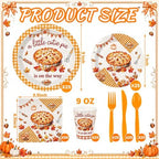 200 Pcs/25 Set Fall Cutie Pie Baby Shower Decorations - Image 2