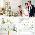 Sage Green Baby Shower Decorations Set,Serves 25 Guests - Image 6