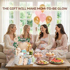 Giftacity Wooden Baby Shower Crate, Large White Personalized Gift Basket - Image 4