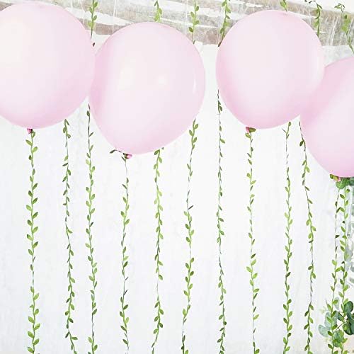 Naidiler 265 Ft Leaf Ribbon, Artificial Vines Leaves String Trim Ribbon Wild Jungle Botanical Greenery for Baby Shower Party Wedding Home Wreaths & DIY Craft (Pack of 2) - Image 6
