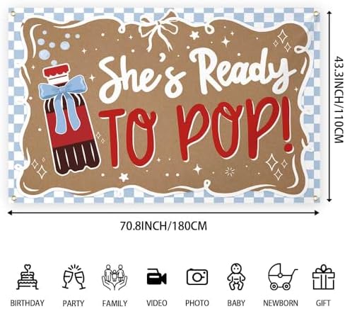 Lofaris Shes Ready to Pop Baby Shower Balloon Garland Banner Kit - Image 5