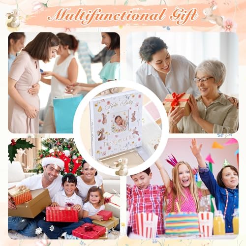 Thyle Baby Photo Album 4x6 600 Pockets Book Keepsake Gifts for Boy or Girl Newborn Memory Book with Front Window Holds Photo Album for New Parents Baby Shower Welcome Party(Rabbit) - Image 6