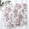 UNIQOOO 50 Pack Pre-Folded Burgundy Floral Vellum Jackets&UNIQOOO Wax Seal Stickers - 3D Magnolia by UNIQOOO